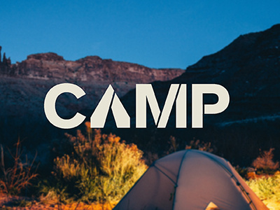 Camp branding camping design icon logo nature type