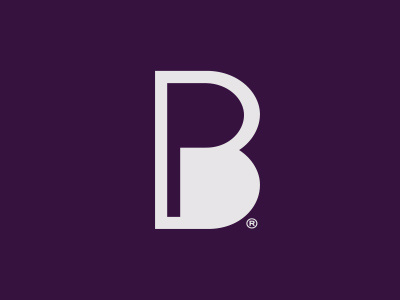 PB branding design graphic icon identity lettering logo minimal modern type