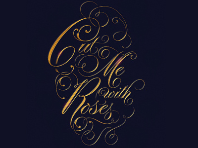 Cut design lettering poster typography