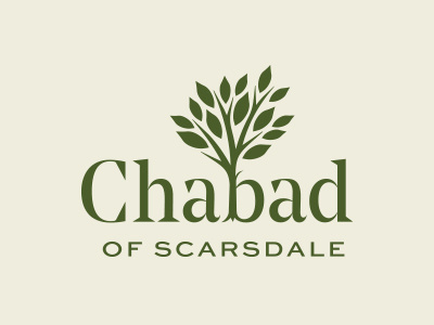 Chabad of Scarsdale branding chabad design graphic icon identity jewish lettering logo new york organization type