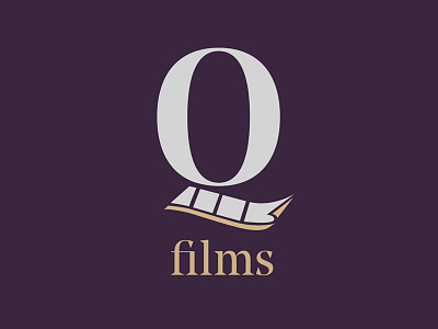 Quake Films Logo brand branding design film graphic hollywood icon identity logo movies studios type