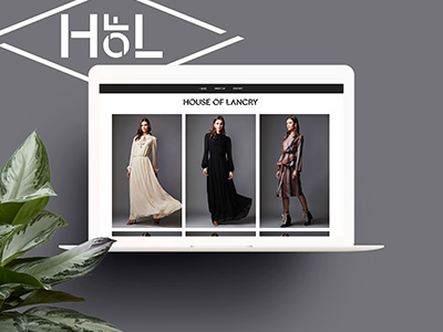 Website design - House of Lancry branding clothing design fashion identity london style ui web womens