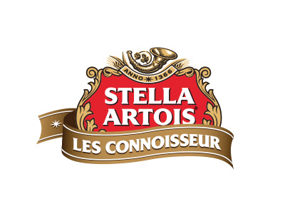 Stella - Les Connoisseur lockup beer branding design graphic identity lettering logo los angeles packaging