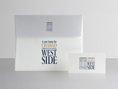 Chabad West Side branding building campaign chabad design graphic identity jewish lettering logo nyc