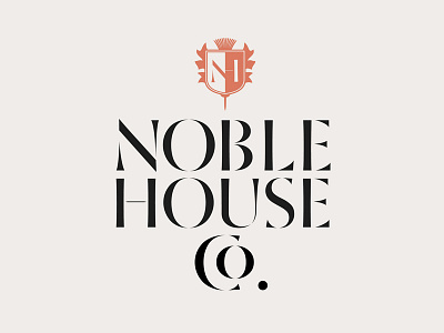 Noble House Co. branding design graphic identity lettering logo los angeles