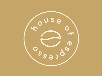 House Of Espresso branding cafe coffee design espresso graphic identity lettering logo los angeles