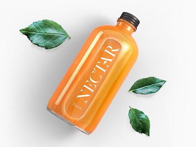 Nectar Bottle branding design graphic health identity juice lettering logo packaging