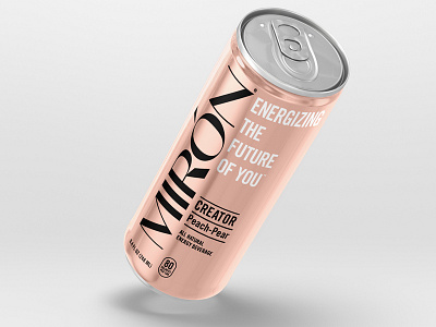 Miron branding design drink energy graphic identity lettering logo los angeles packaging retail