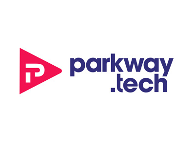 parkway.tech branding design digital graphic icon identity lettering logo los angeles negativespace tech
