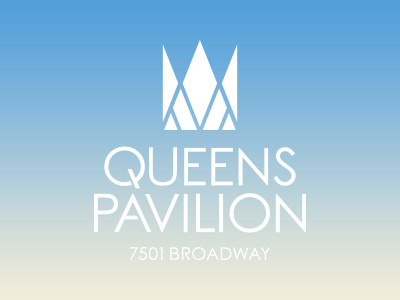 Queens Pavilion branding design development identity logo new york realestate retail