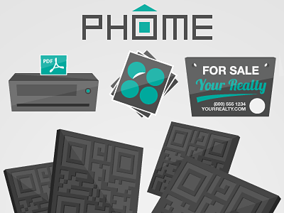 Phome green icons logo qr code shiny