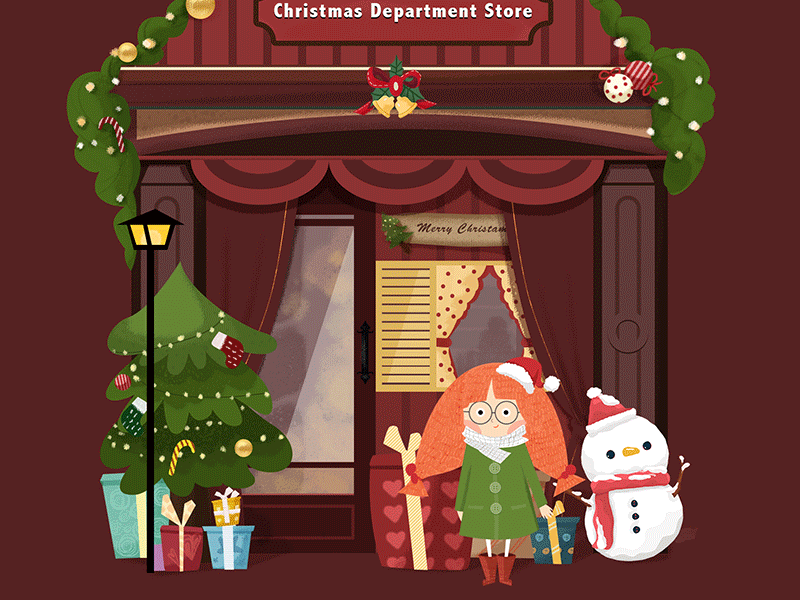 · 阿A · Merry Christmas design illustration ui