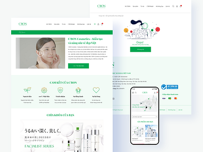 C'BON - Website (redesign) cosmetics nguyen trang responsive website website