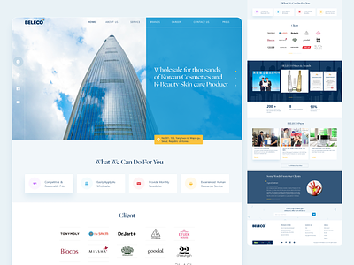 Redesign homepage website | Beleco business company website homepage homepage design nguyen trang redesign