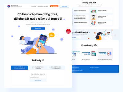 COVID - Quarantine in Vietnam's Website design.