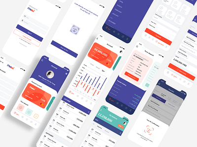 Mabu mobile banking banking app blance deposit face id finance app nguyen trang sign in signup uiux