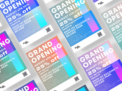 Posters for an opening event