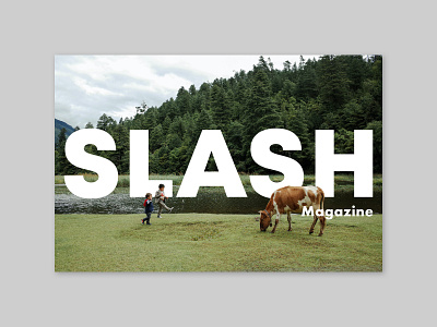 SLASH MAGAZINE POSTER branding design poster design typography