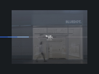 Bluedot Official Website Loading Page branding design loading screen ui website website design