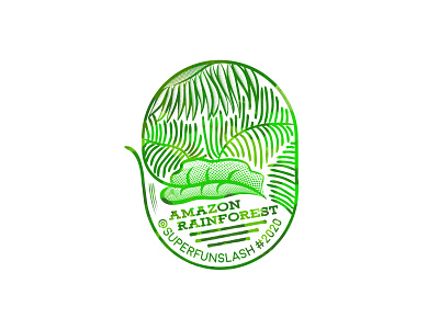 Amazon Forest Stamp icon illustrator stamp vector