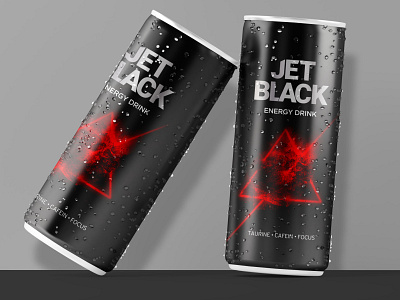 Jet Black Energy Drink Packaging Design ambalaj tasarımı can packaging packaging design