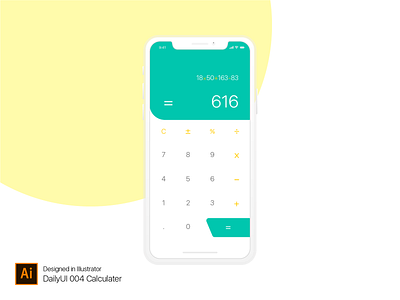 Dailyui 004 Calculater