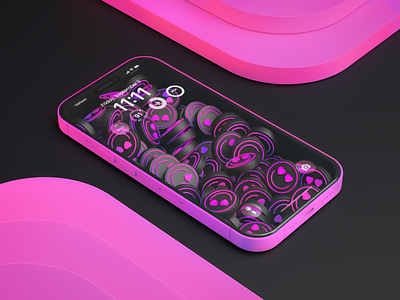 Lock screen 3d aftereffects arnoldrender c4d design figma graphic design iphone pro 14 mobile photoshop product design