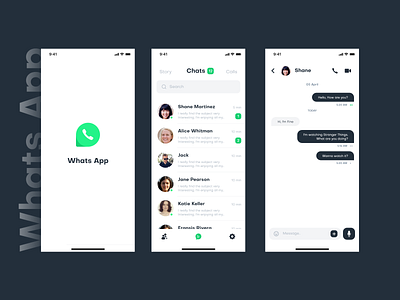 Whats app Redesign app apple design ios mobile redesign trend ui ui design ux design whats app whatsapp whatsapp redesign white