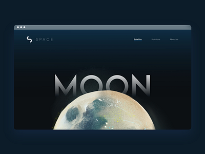 SPACE Info design education future moon nasa space ui ui design ux design web design webdesign website