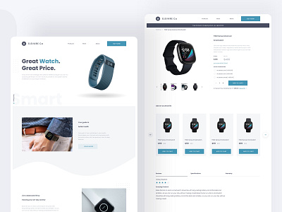 Elevare Co app band clean design ecommerce landingpage minimal shopping shopping app shopping cart watch watches webdesign website