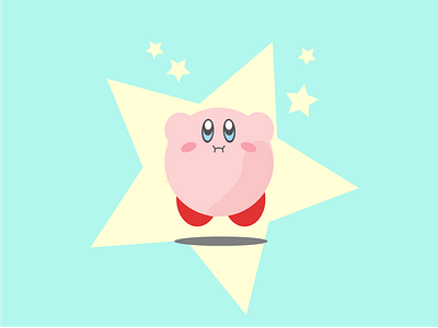 Kirby design flat illustration vector