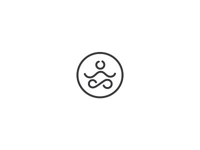 Yoga People Logo asana circle clean health human logo lotus meditation minimal people sport yoga