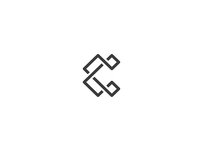 Leter C c celtic clean connect geometry it letter line logo logotype mark web