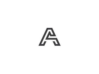 Letter A a clean corporate it letter line logo mark minimal net sign web