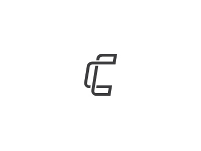 Letter C c connect fast it italic letter line logo mark sign speed web