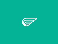 Wing Logo by Taras Boychik on Dribbble