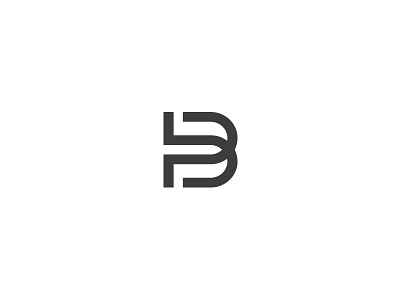 Letter B b best business geometry letter line logo mark symbol tech web