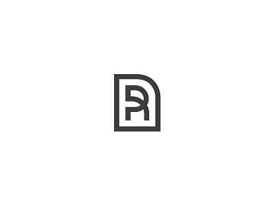 Letter R brand clean geometry letter lettermark line logo logomark mark minimal r symbol