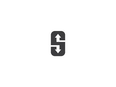 Letter S arrow down letter logo logotype path s shape start typo up web