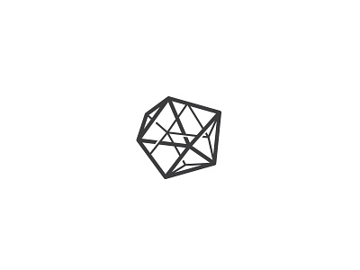Geometrum abstract connect construction gem geometry line logo shape steel stone vector web