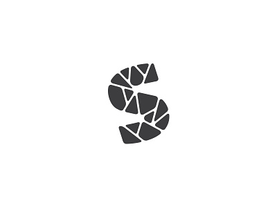 Letter S letter lettermark logo logotype mark minimal s stone symbol