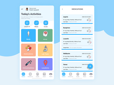 Medicine App app app design application application ui branding design minimal mobile app typography ui ux vector