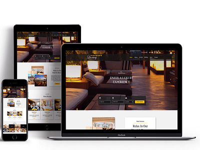 Luxury Hotel Reservation Website Design branding design minimal ui ux web website