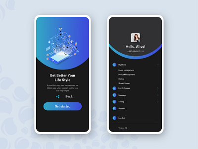 Smart Home app application ui design illustration minimal mobile app design ui user experience ux web