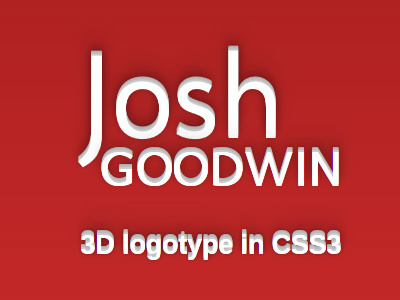 My Logotype 3d css3 logotype