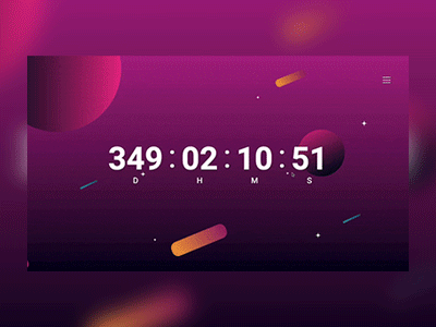 Galaxy Counter Animation abstract animation art artistic background circle countdown counter design flat galaxy illustration loop media motion number scratch set timer vector