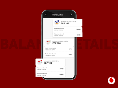 Balance details balance credit design mobile money uiux ux