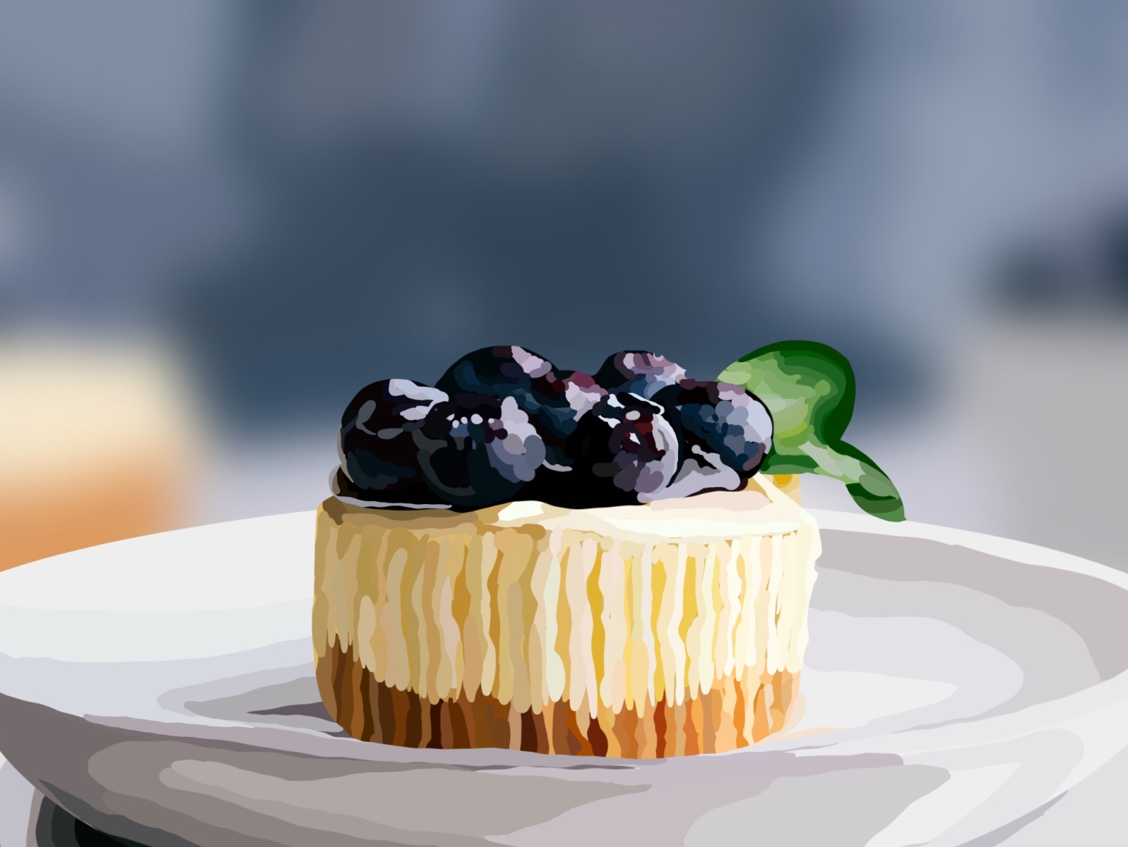 Blueberry Cheesecake by Saachi Mehta on Dribbble