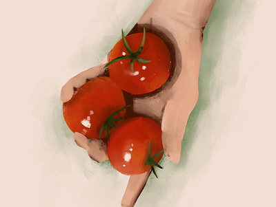 Tomatoes design illustration procreate sketch sketchbook