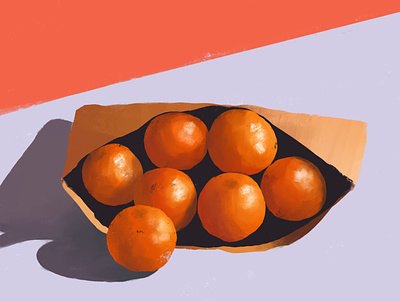 Oranges design illustration procreate sketch sketchbook